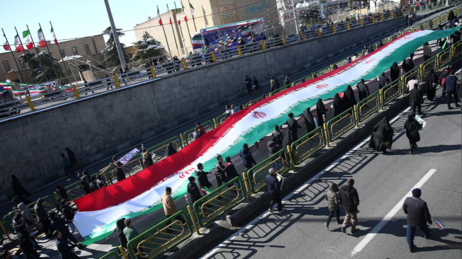 Thousands of Iranians mark revolution anniversary amid peak tensions with U.S.