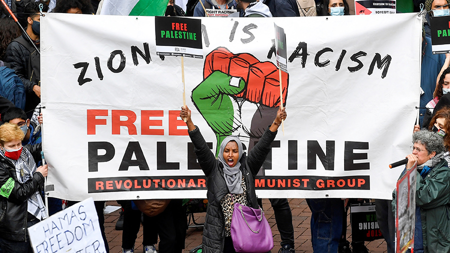 Thousands of pro-Palestinian protesters march in Britain and France