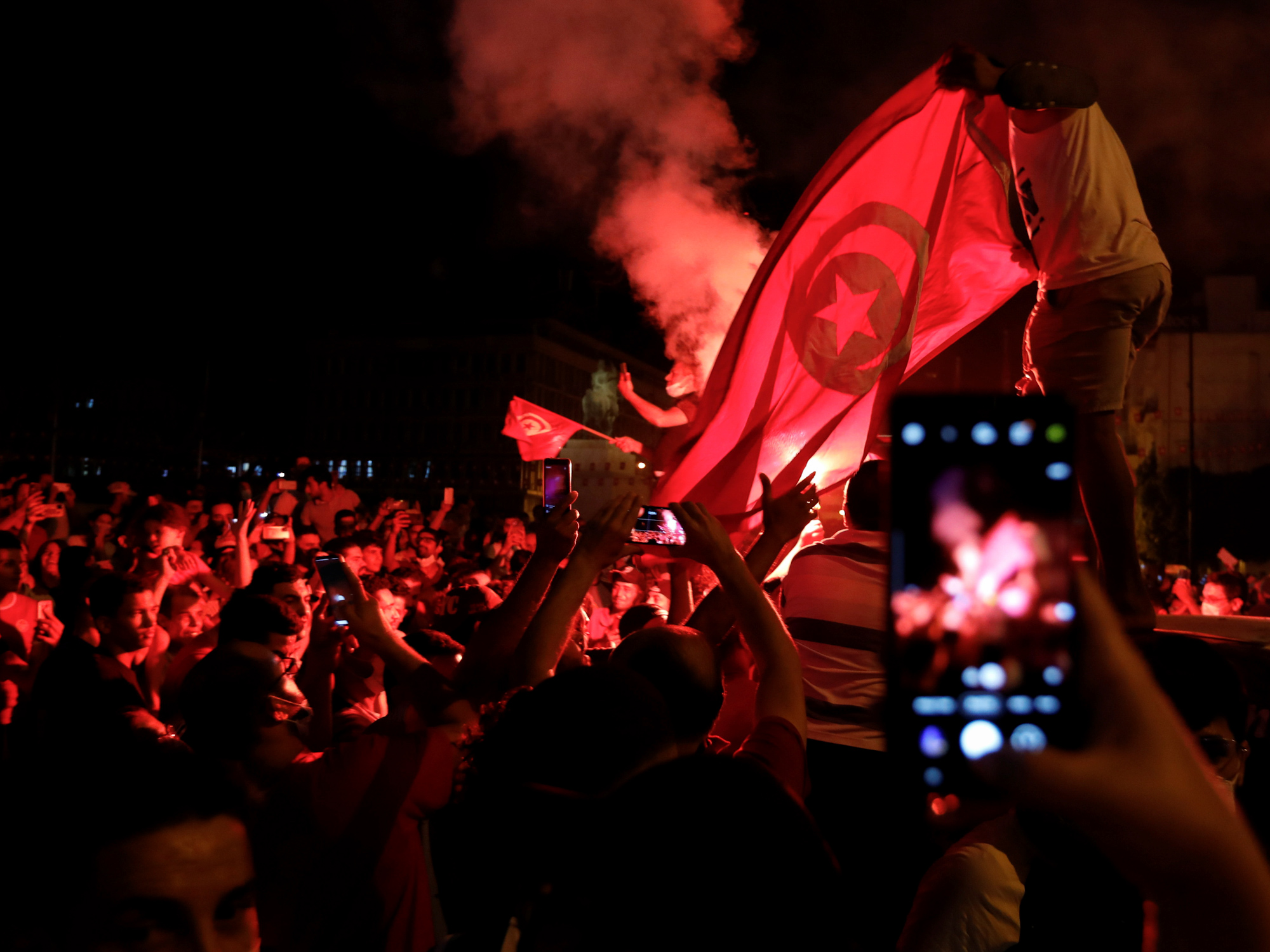 Tunisian president suspends parliament, dismisses prime minister